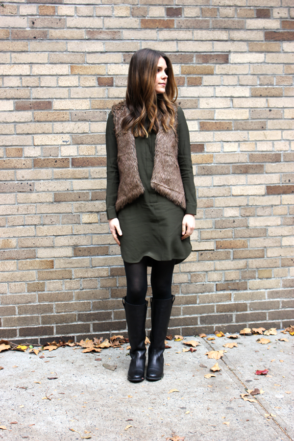 outfit: fatigue green