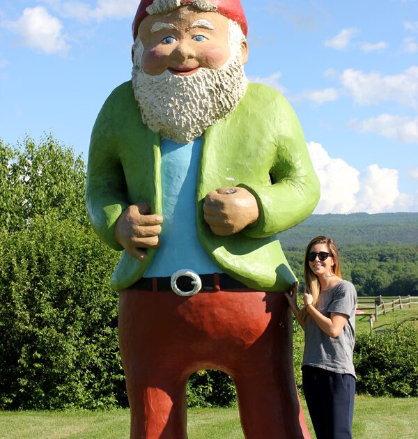 me and the second largest garden gnome