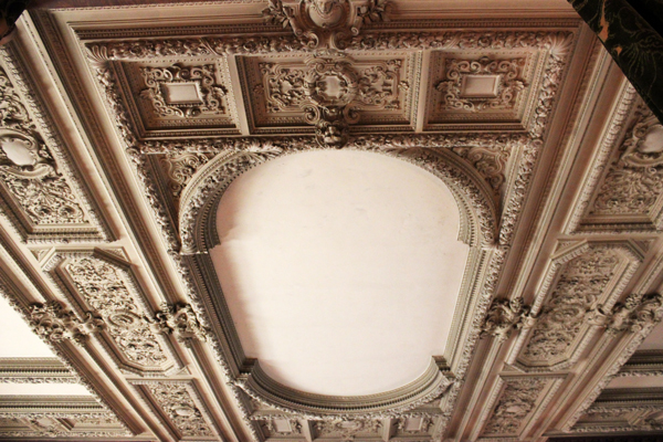 vanderbilt mansion hyde park ceiling detail